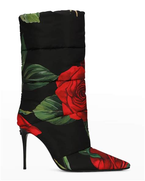 dolce and gabbana rose boots